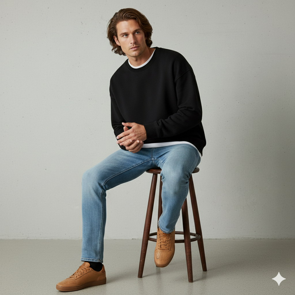 Sportliches Herren Sweatshirt | Locker & Bequem | Fitness