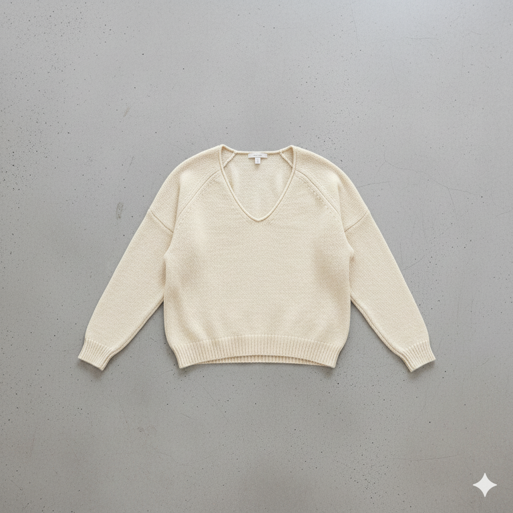 Damen Strickpullover mit V Ausschnitt | Locker & Freizeit