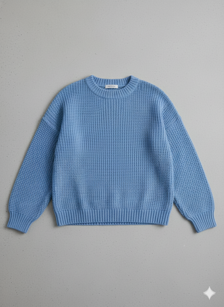 Locker gestrickter Damenpullover | Oversize & Freizeit
