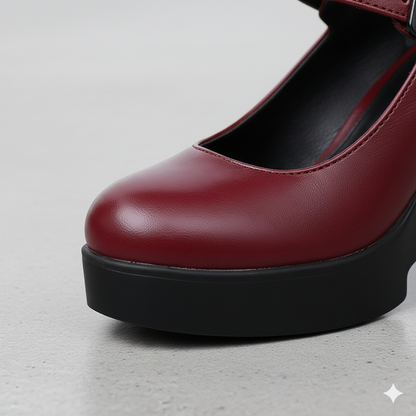 Damen Mary Jane Pumps | Klassisch mit Blockabsatz & Riemen