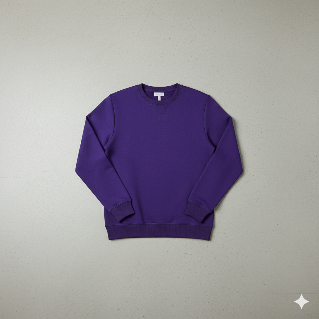 Herren Sweatshirt mit Rundhalsausschnitt