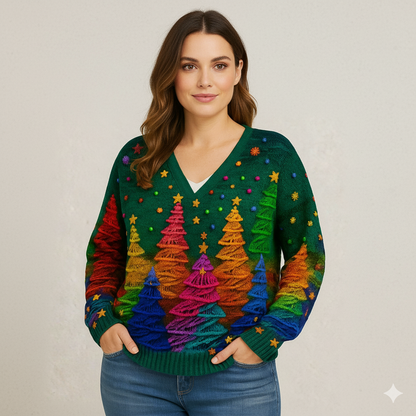 Damen Strickjacke mit abstraktem Print | Herbst/Winter | Stylisch