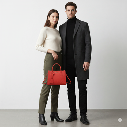 Damen Umhängetasche aus Kunstleder | Klein & Elegant
