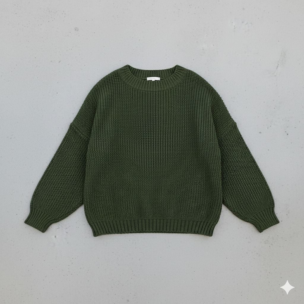 Locker gestrickter Damenpullover | Oversize & Freizeit