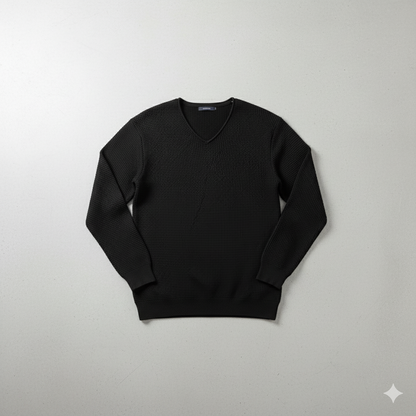 Lässiger Damen Strickpullover mit V-Ausschnitt | Freizeit | Herbst