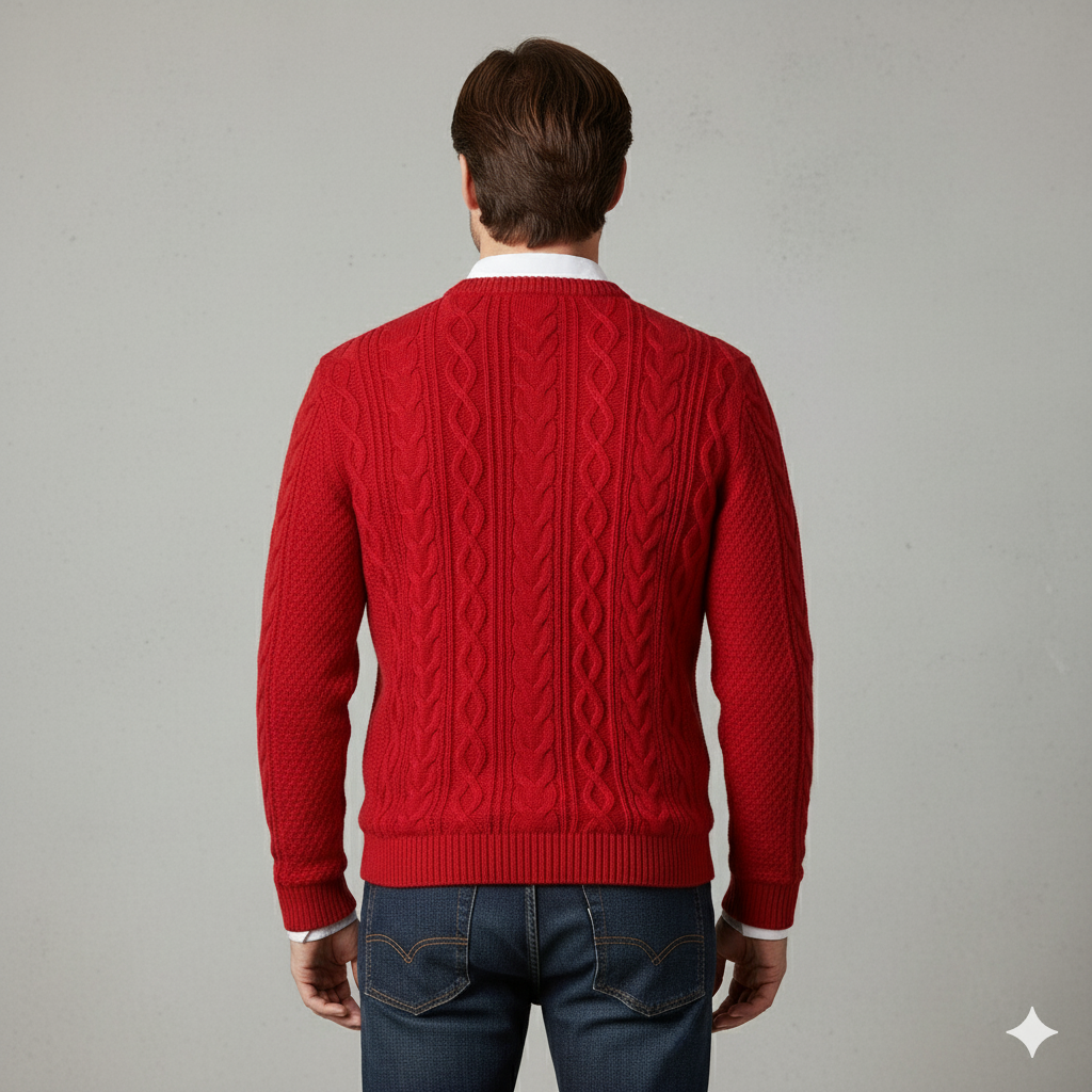Herren Strickpullover mit Strukturmuster | Modern & Warm | Winter