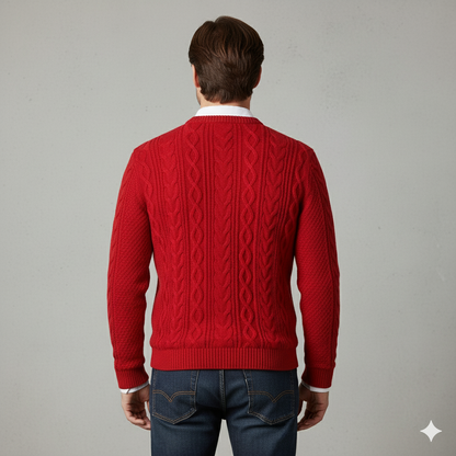 Herren Strickpullover mit Strukturmuster | Modern & Warm | Winter