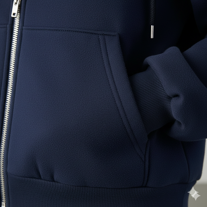 Kurz geschnittener Damen Hoodie mit Reißverschluss