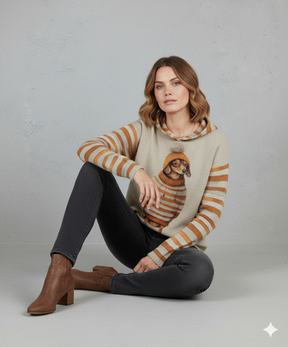 Weicher Damen Hoodie mit Tierprint