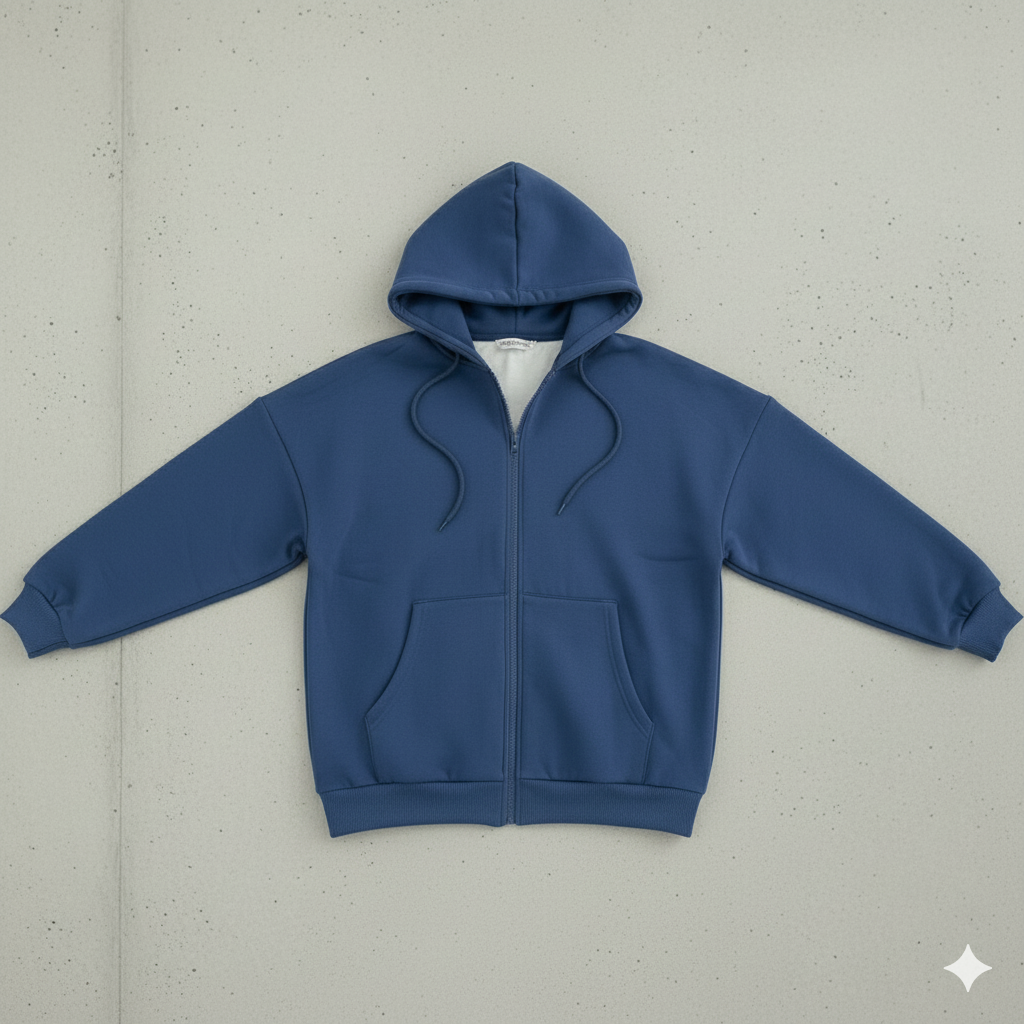 Kurz geschnittener Damen Hoodie mit Reißverschluss