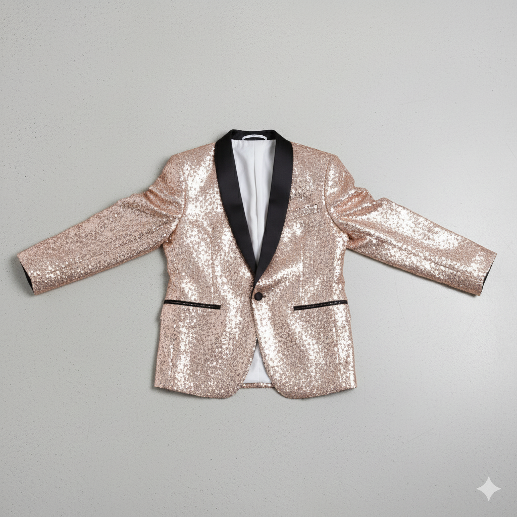 Herren Sakko mit Pailletten | Festlich & Elegant | Slim Fit