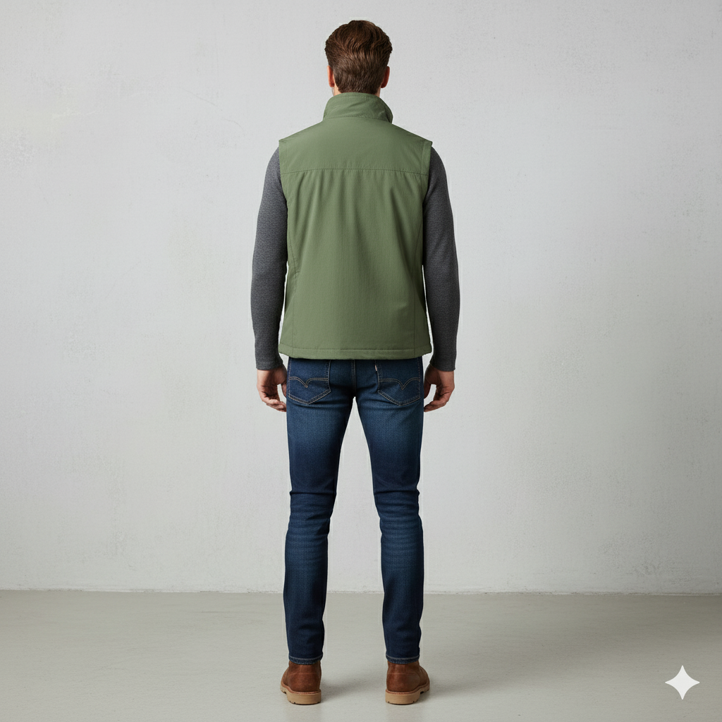 Herren Outdoor Weste mit Taschen | Leicht & Atmungsaktiv | Übergang