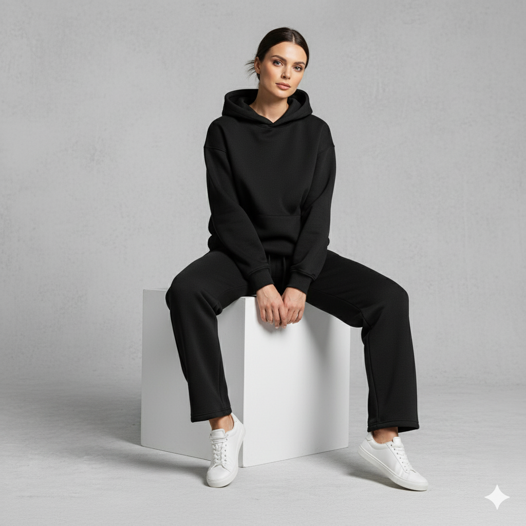Kuscheliges Damen Set mit Hoodie & Hose