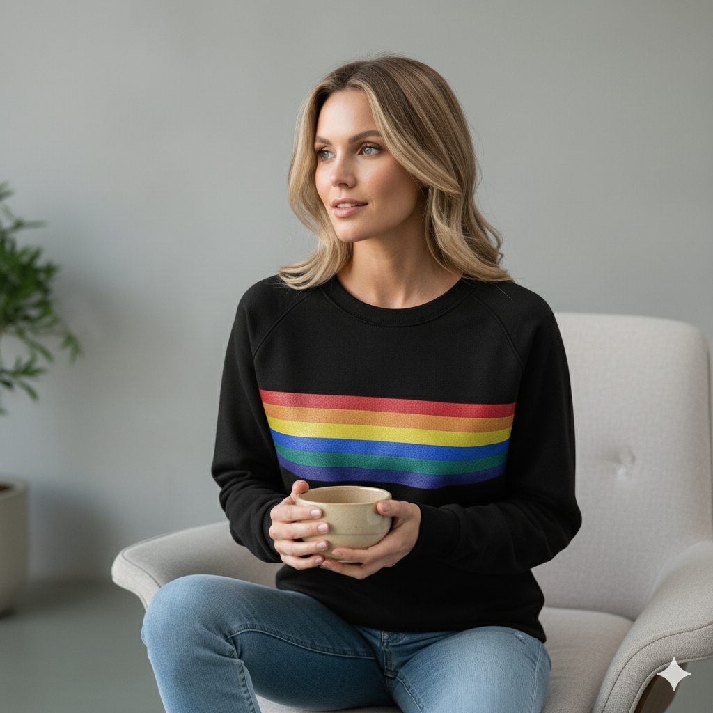 Damen Pullover mit Rundhalsausschnitt | Gestreift & Freizeit