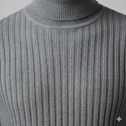 Herren Strickpullover mit Rollkragen | Slim Fit | Winter