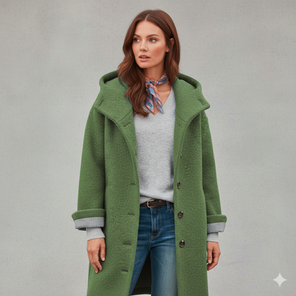 Warmer Damen Mantel aus Teddyfleece | Kuschelig & Elegant für Winter