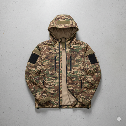 Herren Outdoor Taktikanzug mit Kapuze | Wasserabweisend & Winter