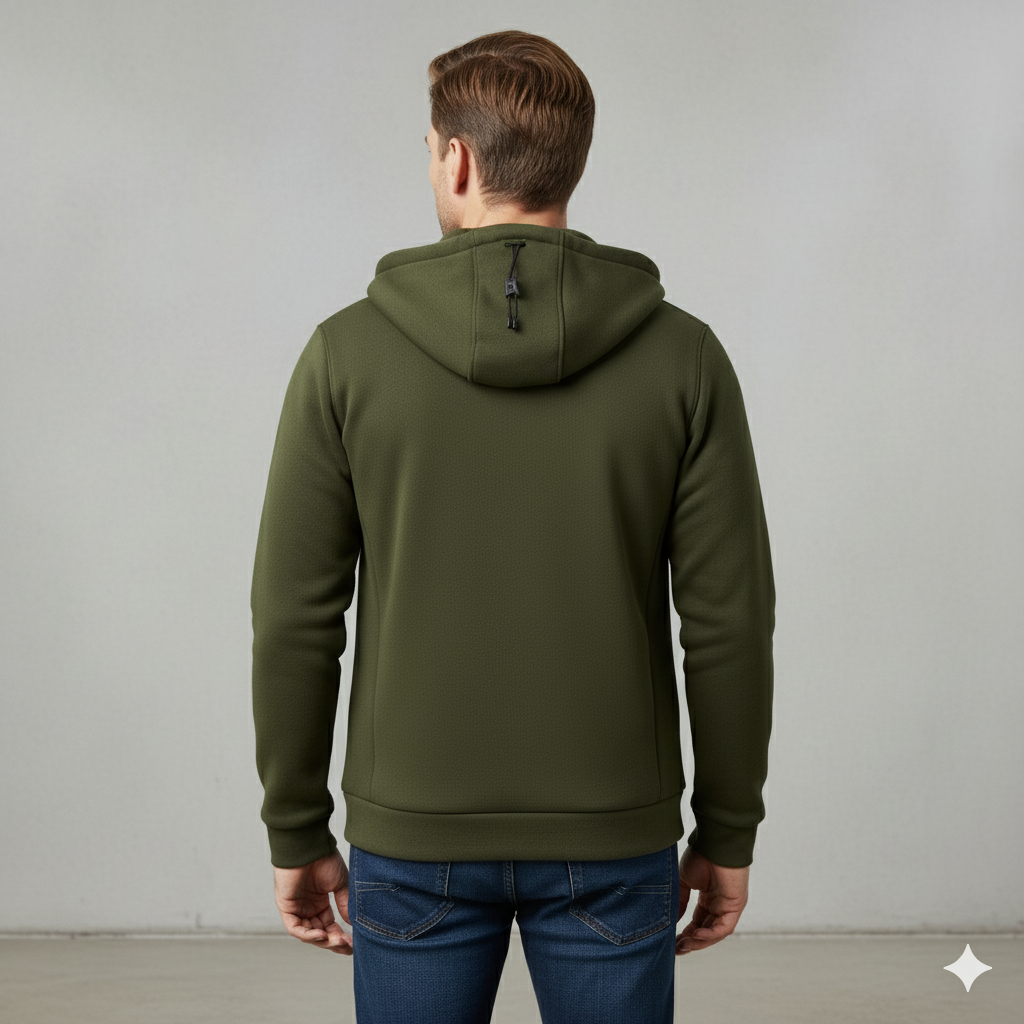 Fleecejacke für Herren mit Kapuze | Warm & Bequem | Herbst