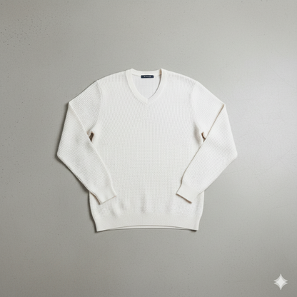 Lässiger Damen Strickpullover mit V-Ausschnitt | Freizeit | Herbst