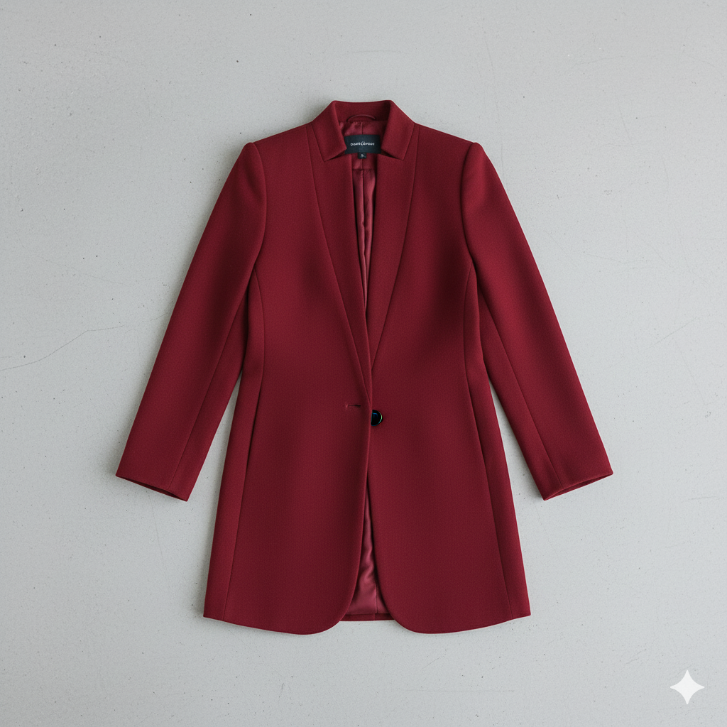 Damen Wollmantel mit Stehkragen | Schmaler Schnitt & Elegant | Herbst/Winter