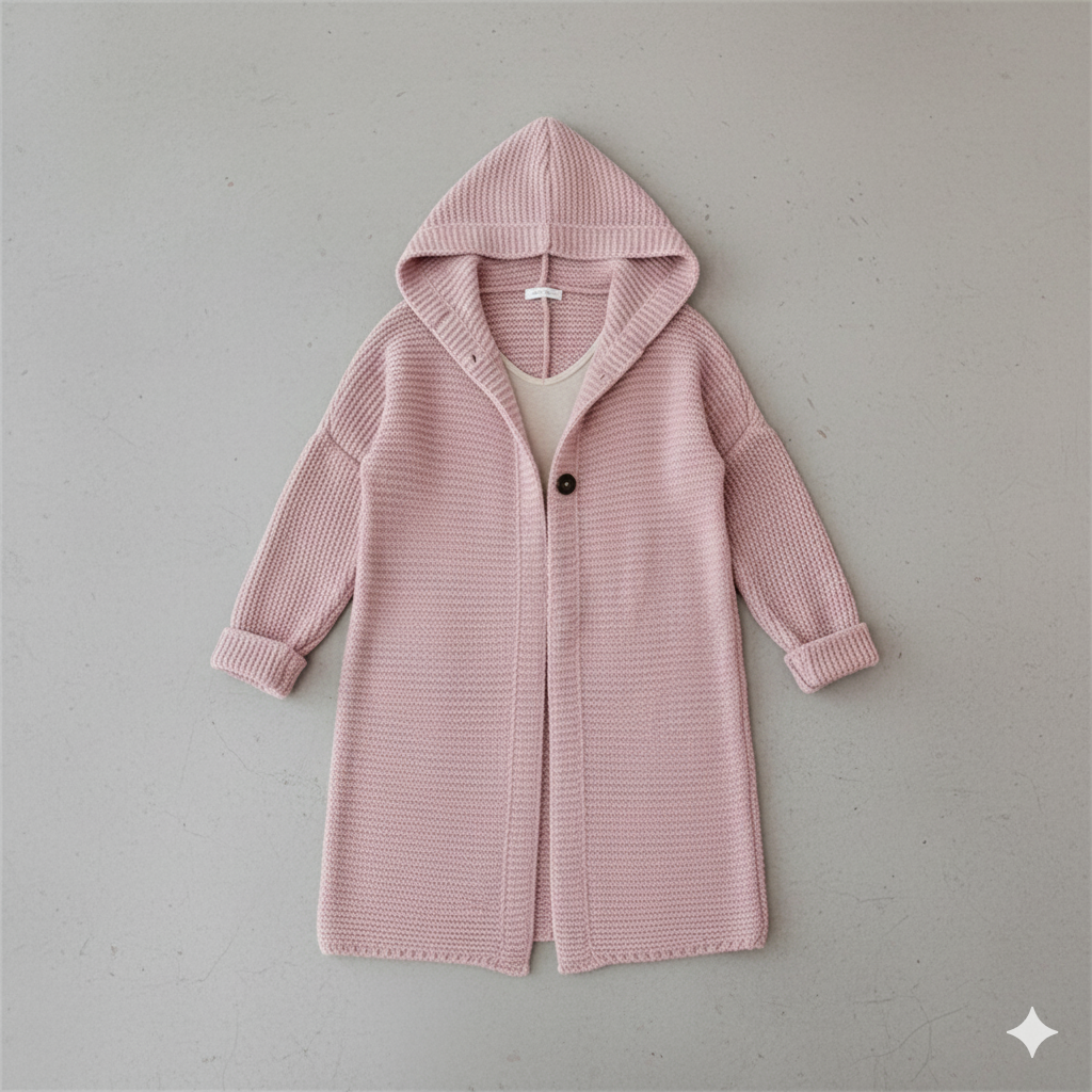 Damen Strickjacke mit Kapuze | Locker & Warm für Herbst Winter