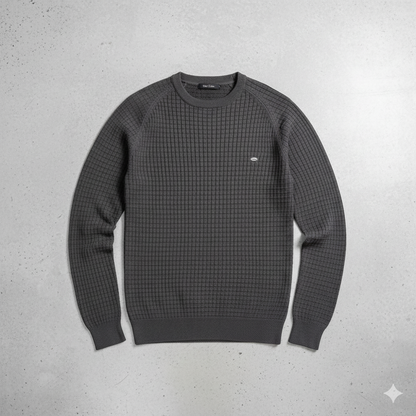 Herren Baumwollpullover mit Karomuster | Modern & Bequem