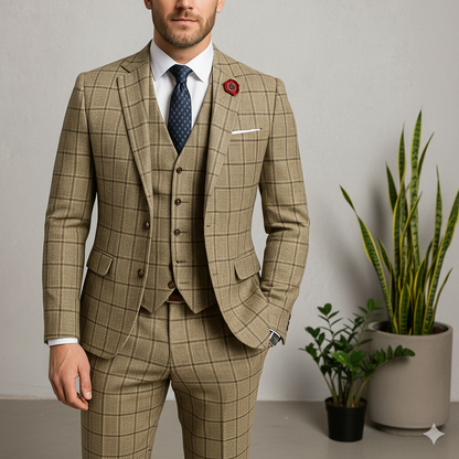 Herren Anzug 3-teilig Slim Fit | Elegant & Festlich