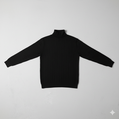 Feiner Herren Strickpullover mit Rollkragen