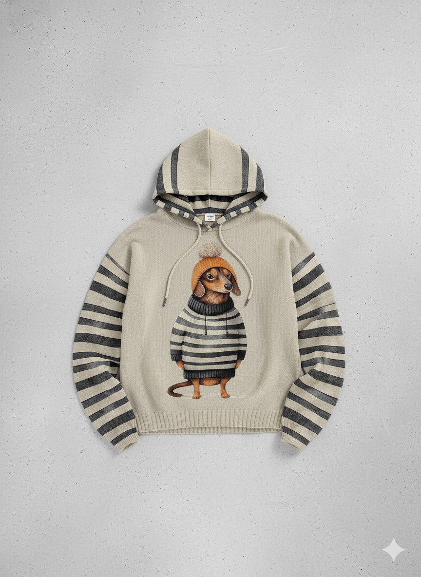 Weicher Damen Hoodie mit Tierprint