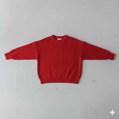 Locker gestrickter Damenpullover | Oversize & Freizeit