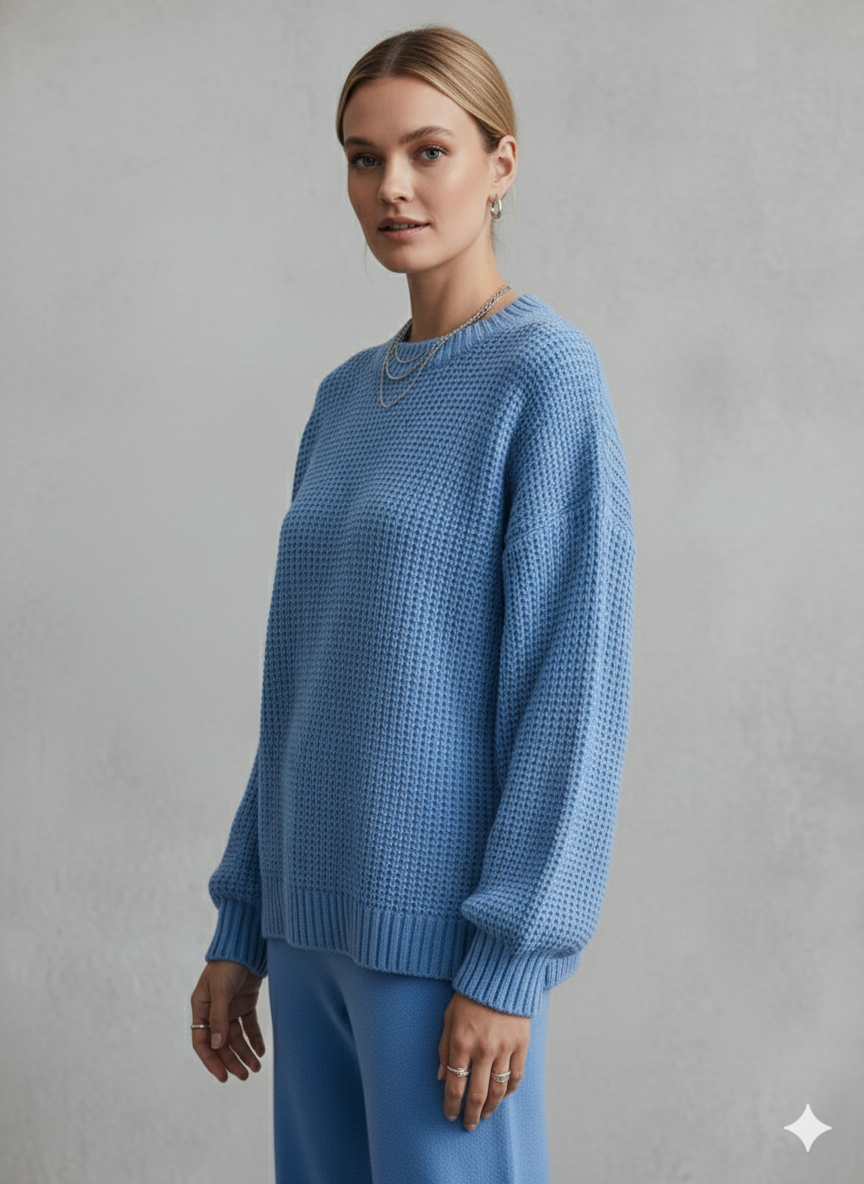 Locker gestrickter Damenpullover | Oversize & Freizeit