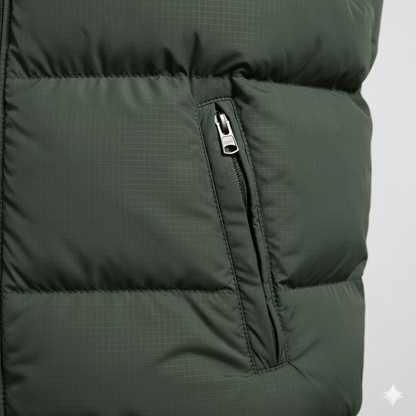Herren Steppweste mit Kapuze | Warm & Bequem | Herbst/Winter