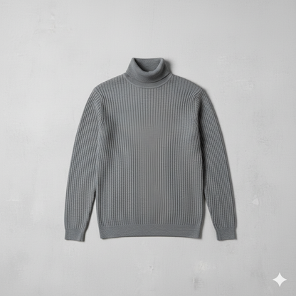 Herren Strickpullover mit Rollkragen | Slim Fit | Winter