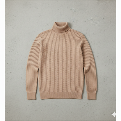Feiner Herren Strickpullover mit Rollkragen