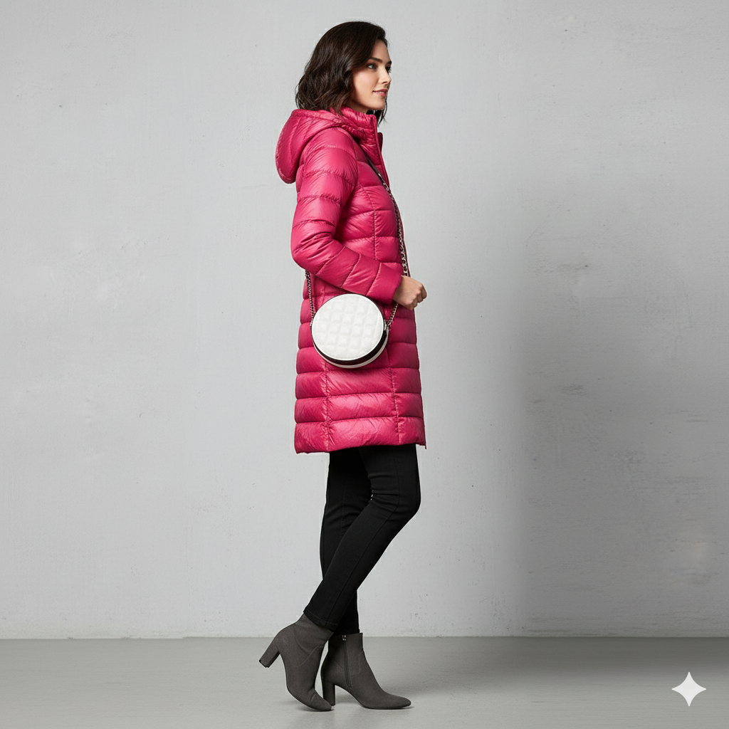 Damen Daunenjacke mit Kapuze | Leicht & Warm | Winter