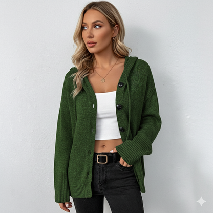Lässiger Damen Strickjacke mit Knopfleiste | Herbst Winter