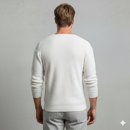 Lässiger Damen Strickpullover mit V-Ausschnitt | Freizeit | Herbst