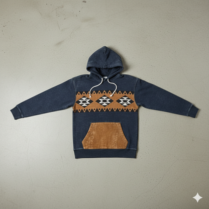 Herren Hoodie mit Muster | Lässig & Warm | Herbst/Winter