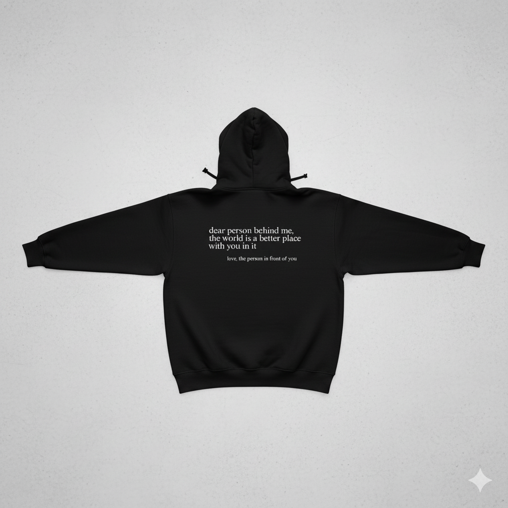 Lässiger Damen Hoodie mit Rückendruck