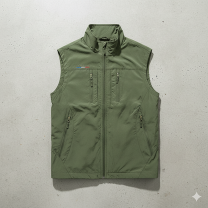 Herren Outdoor Weste mit Taschen | Leicht & Atmungsaktiv | Übergang