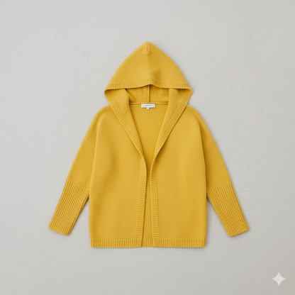 Damen Strickjacke mit Kapuze | Lässig & Übergang