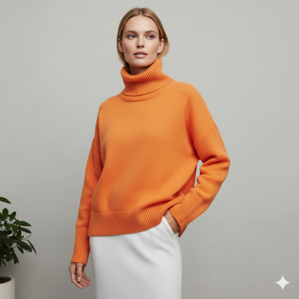 Kuscheliger Damenpullover mit Rollkragen | Warm für Herbst/Winter