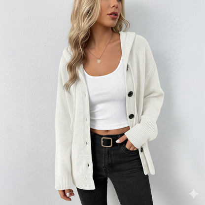 Lässiger Damen Strickjacke mit Knopfleiste | Herbst Winter