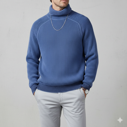 Herren Strickpullover mit Rollkragen | Warm & Elegant | Winter