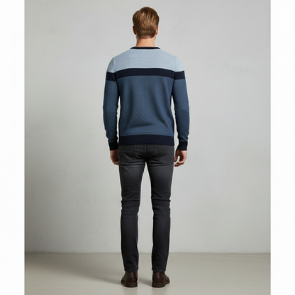 Gemusterter Strickpullover für Herren