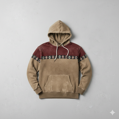 Herren Hoodie mit Muster | Lässig & Warm | Herbst/Winter