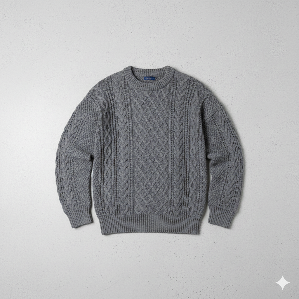 Herren Strickpullover mit Strukturmuster | Modern & Warm | Winter