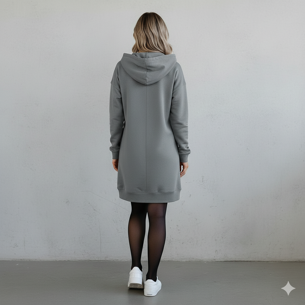 Lässiges Damen Hoodie mit Knopfleist