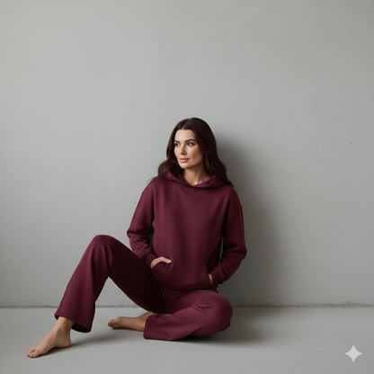Kuscheliges Damen Set mit Hoodie & Hose