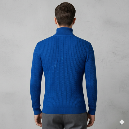Feiner Herren Strickpullover mit Rollkragen